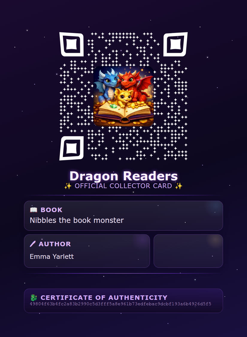 Example Dragon card 3 back